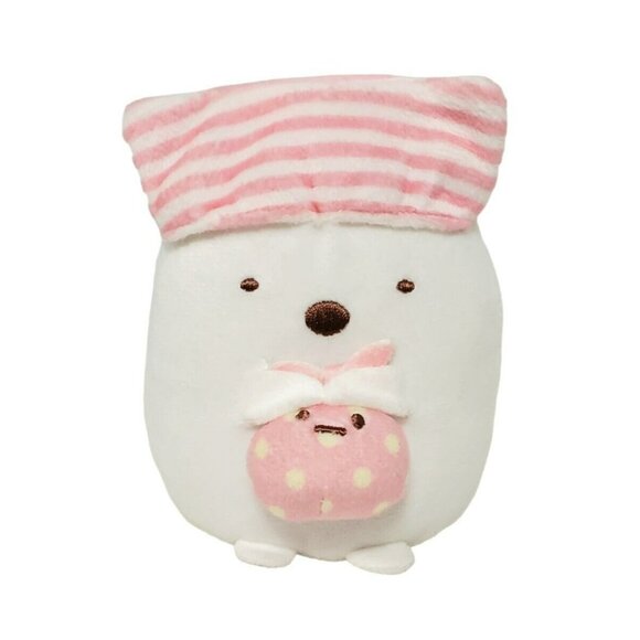 Sumikko Gurashi Shirokuma Polar Bear Plush Bunny Pink White Night Cap Pajamas - Picture 2 of 11